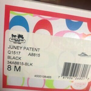 BRAND NEW IN BOX - Juney Patent Leather Sandals by COACH